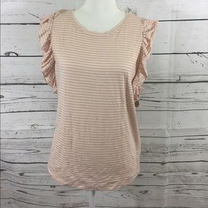 Susina   women stripes top sleeveless size L